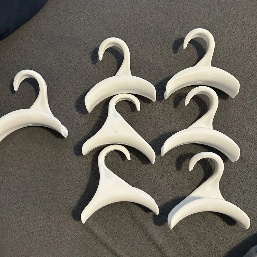 White purse hooks